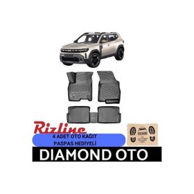 Rizline Dacia Duster 2WD 2023-2024-2025-2026 3D Havuzlu Paspas