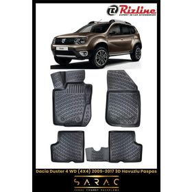 Rizline Dacia Duster 4 Wd 4x4 2009-2017 3D Havuzlu Paspas