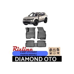 Rizline Dacia Duster 4WD 2023-2024-2025-2026 3D Havuzlu Paspas