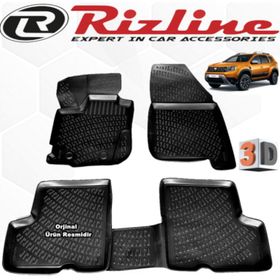 Rizline Dacia Duster 4x2 2018+ 3D Havuzlu Paspas