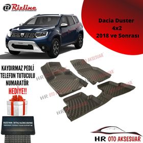 Rizline Dacia Duster 4x2 2018+ 3D Havuzlu Paspas