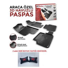 Rizline Dacia Duster 4x2 3D Havuzlu Paspas