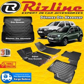 Rizline Dacia Duster 4x4 2010-2017 3D Paspas Bagaj Havuzu