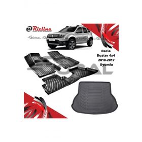Rizline Dacia Duster 4X4 2010-2017 Uyumlu Paspas ve Bagaj Havuzu Set