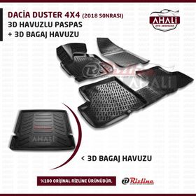 Rizline Dacia Duster 4x4 2018+ 3D Havuzlu Paspas