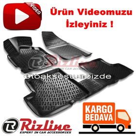 Rizline Dacia Duster 4x4 2018 Sonrası Siyah 3D Havuzlu Paspas