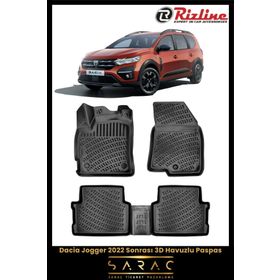 Rizline Dacia Jogger 2022 Sonrası 3D Havuzlu Paspas