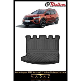 Rizline Dacia Jogger 2022 Sonrası 5-7 Koltuk 3D Bagaj Havuzu