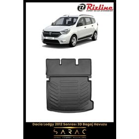 Rizline Dacia Lodgy 2018 Model Siyah 3D Bagaj Havuzu