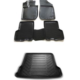 Rizline Dacia Logan MCV 2004-2012 Siyah 3D Havuzlu Paspas + Bagaj Havuzu