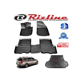 Rizline Dacia Logan MCV 3D Paspas + 3D Bagaj Havuzu 2013-2020 Arası Siyah Set