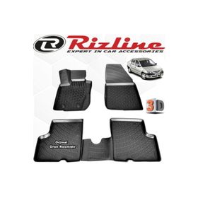 Rizline Dacia Logan Sedan 2004 2012 Siyah 3D Havuzlu Paspas