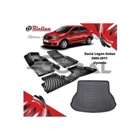 Rizline Dacia Logan Sedan 2005-2011 Uyumlu Paspas ve Bagaj Havuzu Set