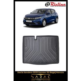 Rizline Dacia Sandero 2020 Sonrası 3D Bagaj Havuzu