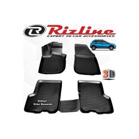 Rizline Dacia Sandero Stepway 2012 - 2020 Arası Siyah 4'lü Set 3D Havuzlu Paspas