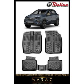 Rizline Dacia Spring Elektrikli 3D 2021 Sonrası Havuzlu Paspas