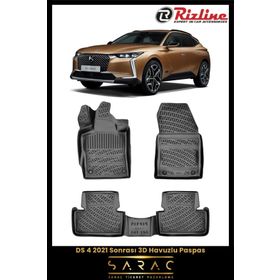 Rizline DS 4 2021 Sonrası 3D Havuzlu Paspas