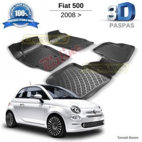 Rizline Fiat 3D Siyah Oto Havuzlu Paspas