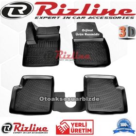 Rizline Fiat 500 C 3D 2010-2020 Arası Siyah Havuzlu Paspas