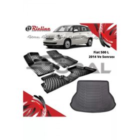 Rizline Fiat 500 L 2014 ve Sonrası Paspas ve Bagaj Havuzu Set