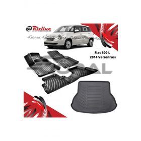 Rizline Fiat 500 L 2014 ve Sonrası Paspas ve Bagaj Havuzu Set