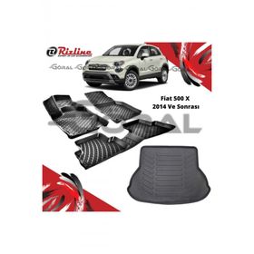 Rizline Fiat 500 X 2014 ve Sonrası Paspas ve Bagaj Havuzu Set
