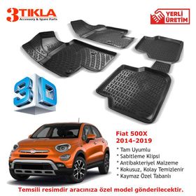 Rizline Fiat 500 X 3D Havuzlu Paspas