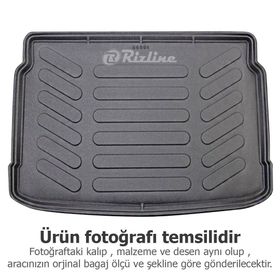 Rizline Fiat 500 X Siyah 2014 Sonrası 3D Bagaj Havuzu