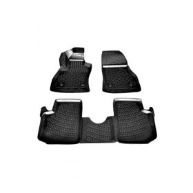Rizline Fiat 500L 2013 - 2017 Arası Siyah 3D Havuzlu Paspas