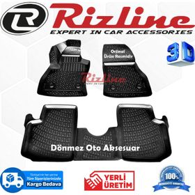Rizline Fiat 500l 2013 2017 Siyah 3D Havuzlu Paspas