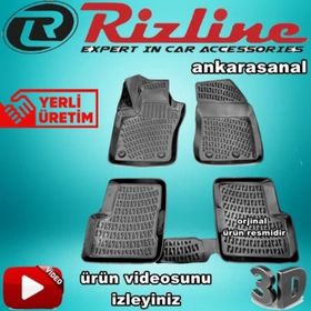 Rizline Fiat 500X 2015 - 2020 Arası Siyah 3D Havuzlu Paspas