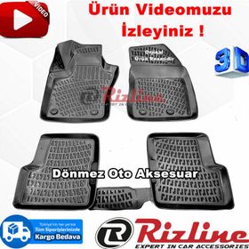 Rizline Fiat 500X 3D Havuzlu Paspas