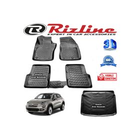 Rizline Fiat 500X 3D Paspas ve Bagaj Havuzu