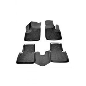 Rizline Fiat Doblo 1 2001 - 2009 Arası Siyah 3D Havuzlu Paspas