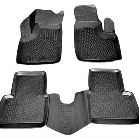 Rizline Fiat Doblo 1 2001 - 2009 Arası Siyah 3D Havuzlu Paspas