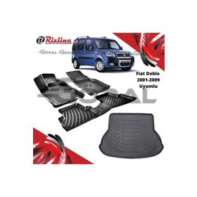 Rizline Fiat Doblo 2001-2009 Uyumlu Paspas ve Bagaj Havuzu Set