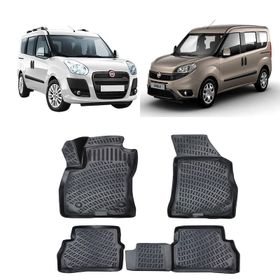 Rizline Fiat Doblo 2010-2015 Siyah 3D Havuzlu Paspas