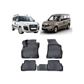 Rizline Fiat Doblo 2010-2015 Siyah 3D Havuzlu Paspas