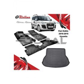 Rizline Fiat Doblo 2010-2015 Uyumlu Paspas ve Bagaj Havuzu Set