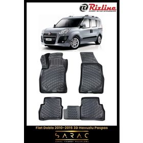 Rizline Fiat Doblo 2012 Model 3D Havuzlu Paspas