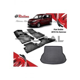 Rizline Fiat Doblo 2015 ve Sonrası Paspas ve Bagaj Havuzu Set
