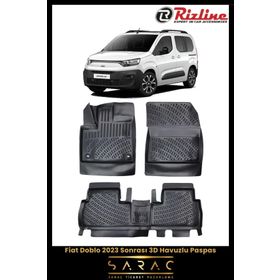 Rizline Fiat Doblo 2023 Sonrası 3D Havuzlu Paspas