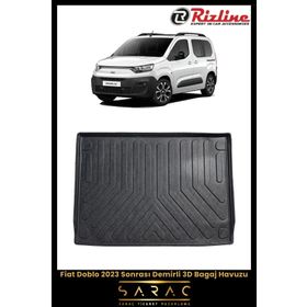 Rizline Fiat Doblo 2023 Sonrası Demirli 3D Bagaj Havuzu