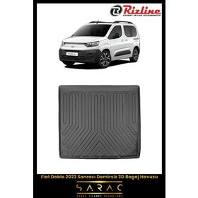 Rizline Fiat Doblo 2023 Sonrası Demirsiz 3D Bagaj Havuzu