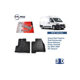 Rizline Fiat Ducato 2018- Sonrası 3D Havuzlu Paspas