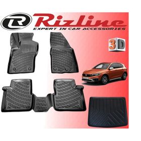 Rizline Fiat Egea Cross 2021 Sonrası 3D Paspas + Bagaj Havuzu