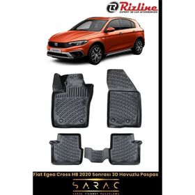 Rizline Fiat Egea Cross HB 2024 Model 3D Havuzlu Paspas