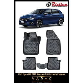 Rizline Fiat Egea HB 2015+ 3D Havuzlu Paspas