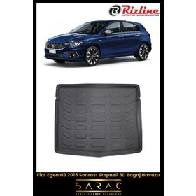 Rizline Fiat Egea HB 2015 Sonrası Stepneli 3D Bagaj Havuzu
