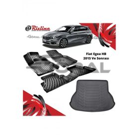 Rizline Fiat Egea HB 2015 ve Sonrası Paspas ve Bagaj Havuzu Set